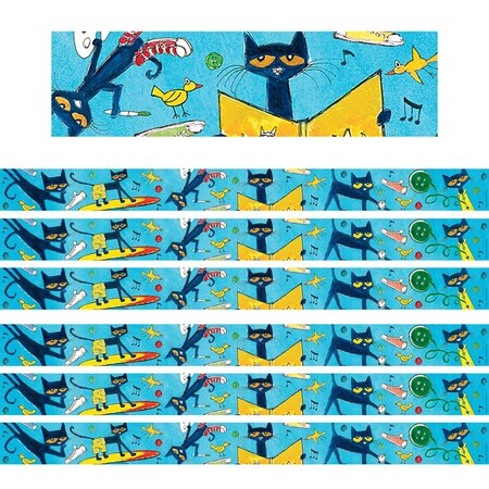 Teacher Created Resources Pete the Cat Straight Border Trim, 72PK 60325